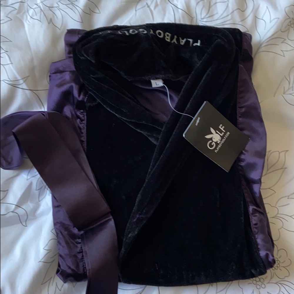 Playboy smoking robe jacket